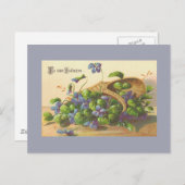 Vintage Blume Postkarten (Vorne/Hinten)