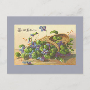 Vintage Blume Postkarten