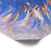 Vintage Blume Power Cat Art Poster drucken (Ecke)