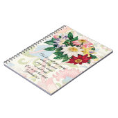 Vintage Blume Praxiszeitung Notizblock (Linke Seite)