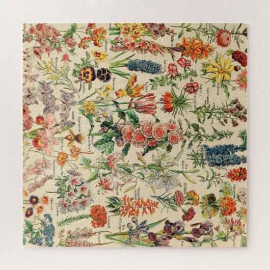 Vintage Blume Puzzle (Horizontal)