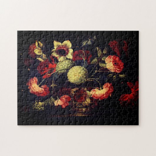 Vintage Blume Puzzle (Horizontal)