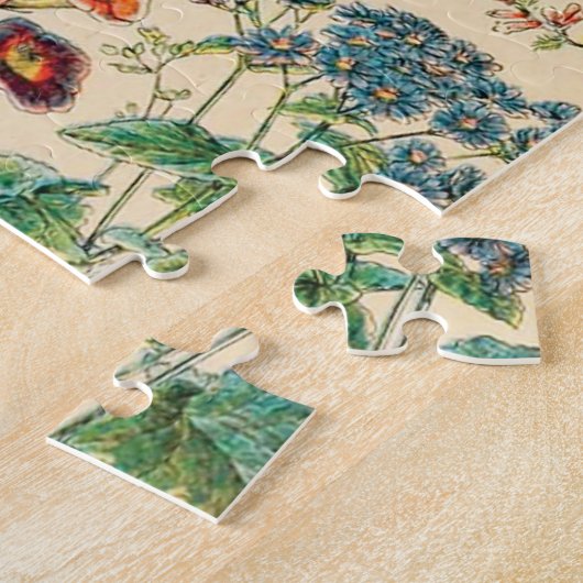 Vintage Blume Puzzle (Seite)