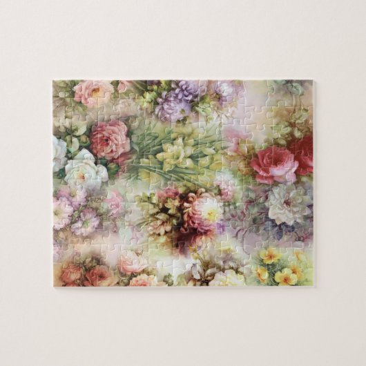 Vintage Blume Puzzle (Horizontal)