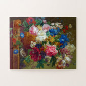 Vintage Blume Puzzle (Horizontal)