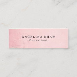 Vintage Blume Rosa Beruflich Mini Visitenkarte