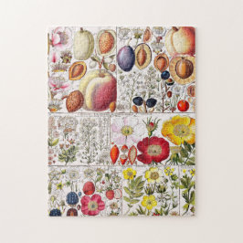 Vintage Blume Rosa Natur Einzigartiger Spaß Kunst Puzzle