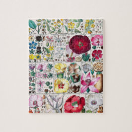 Vintage Blume Rosa Natur Einzigartiger Spaß Kunst Puzzle