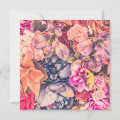 Vintage Blume Save the Date (Rückseite)