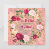 Vintage Blume Save the Date (Vorderseite)