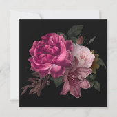 Vintage Blume Save the Date (Rückseite)