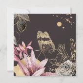 Vintage Blume Save the Date (Rückseite)