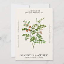 Vintage Blume Save the Date