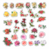 Vintage Blume schön Aufkleber (Vorderseite)