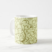 Vintage Blume: Schöne Hintergrundbilder Kaffeetasse (Vorderseite Links)