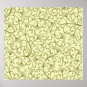 Vintage Blume: Schöne Hintergrundbilder Poster