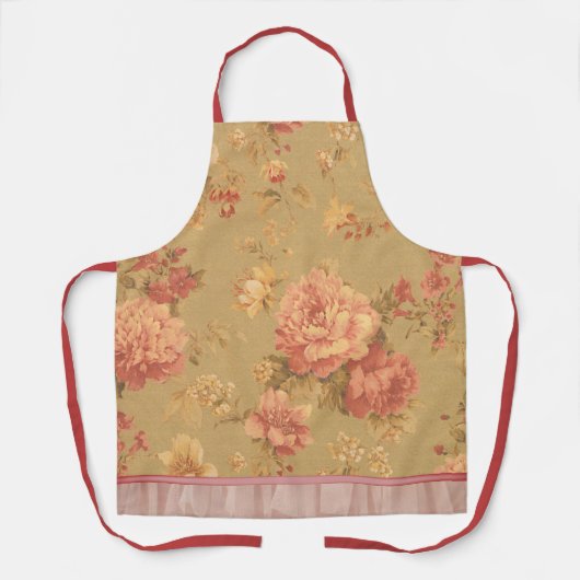 Vintage Blume Schürze (Vorderseite)