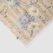 Vintage Blume Seidenpapier (Ausschnitt)