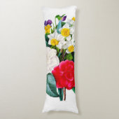Vintage Blume Seitenschläferkissen (Vorderseite Vertikal)