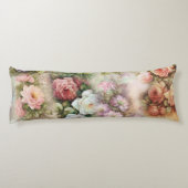 Vintage Blume Seitenschläferkissen (Rückseite)