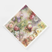 Vintage Blume Serviette (Ecke)