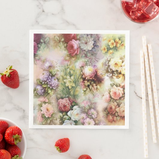 Vintage Blume Serviette (Beispiel)