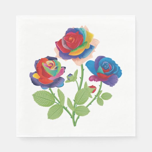 Vintage Blume Serviette (Vorderseite)