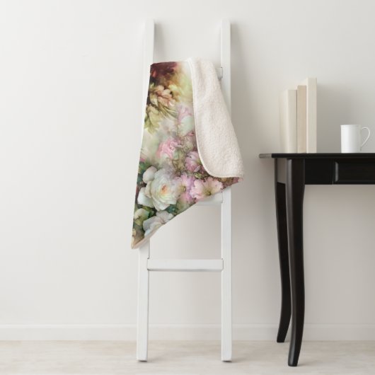 Vintage Blume Sherpadecke (Beispiel)