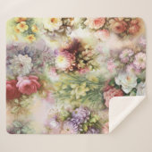 Vintage Blume Sherpadecke (Vorderseite (Horizontal))