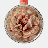 Vintage Blume Silbernes Ornament (Vorne)