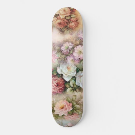 Vintage Blume Skateboard (Vorderseite)