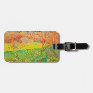 Vintage Blume Sommernatürliche Straße Gepäckanhänger