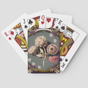 Vintage Blume Spielkarten