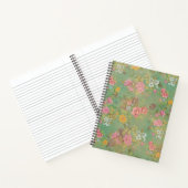 Vintage Blume SpiralNotebook - Elegantes Blumendes Notizblock (Innenseite)