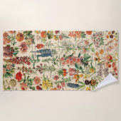 Vintage Blume Strandtuch (Vorderseite)