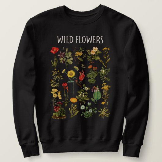 Vintage Blume Sweatshirt (Design vorne)