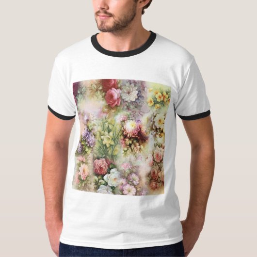 Vintage Blume T-Shirt (Vorderseite)