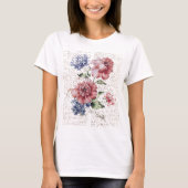 Vintage Blume T-Shirt (Vorderseite)
