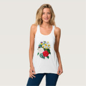 Vintage Blume Tank Top (Vorderseite Vollansicht)
