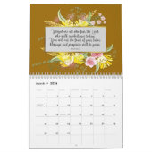 Vintage Blume und Biodiversität Mauerkalender Kalender (Mär 2026)