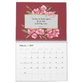 Vintage Blume und Biodiversität Mauerkalender Kalender (Feb 2027)