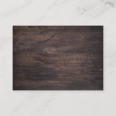 Vintage Blume und Kürbis Herbst Begleitkarte (Rückseite)