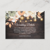 Vintage Blume und Kürbis Herbst Begleitkarte (Vorderseite)