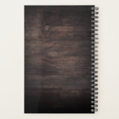 Vintage Blume und Kürbis Herbst Planer (Rückseite)