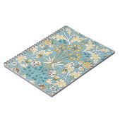 Vintage Blume und nahtlose Blattstruktur auf li Notizblock (Linke Seite)