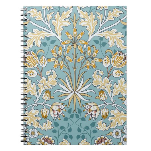 Vintage Blume und nahtlose Blattstruktur auf li Notizblock (Vorderseite)