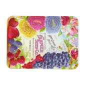 Vintage Blume und Obst Magnet (Horizontal)