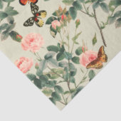 Vintage Blume und Schmetterlinge Dekoupage Pewter Seidenpapier (Ausschnitt)