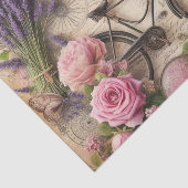 Vintage Blume und Schmetterlinge Seidenpapier (Ausschnitt)