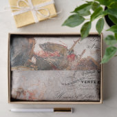 Vintage Blume und Schmetterlingsdekoupage Seidenpapier (Geschenk)